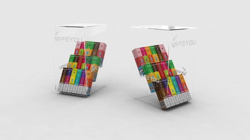 Vapeyou: branding, packaging y displays — proyecto de Reclamo Design en Canarias