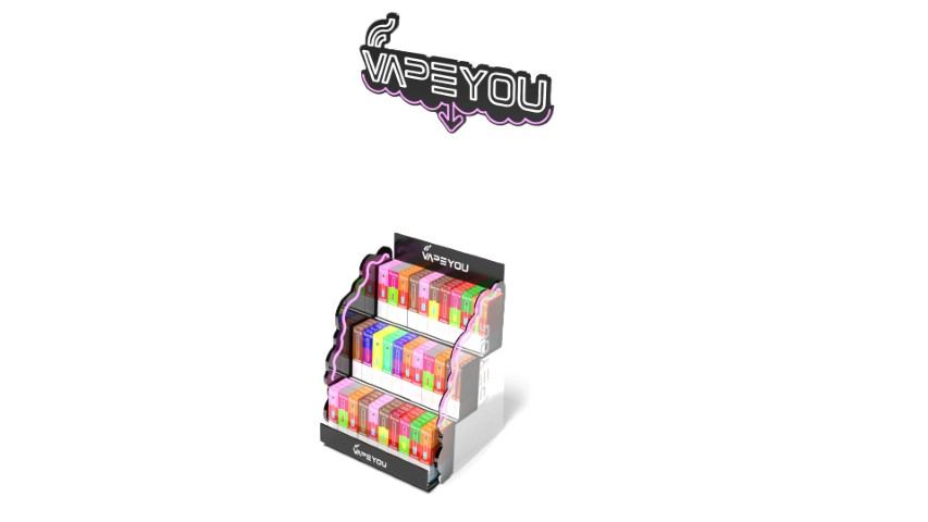 Display y PLV: Display metacrilato Vapeyou — trabajo de Reclamo Design en Tenerife