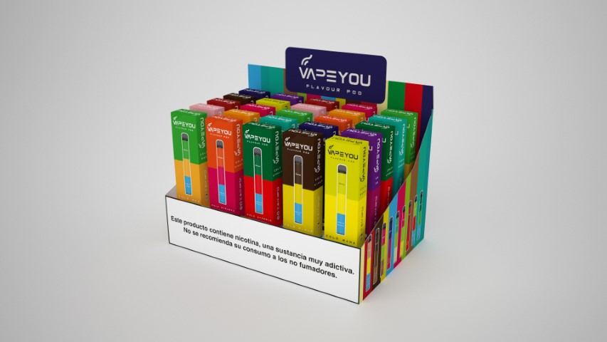 Estante supermercado 2 — display y PLV diseñado y fabricado por Reclamo Design en Tenerife