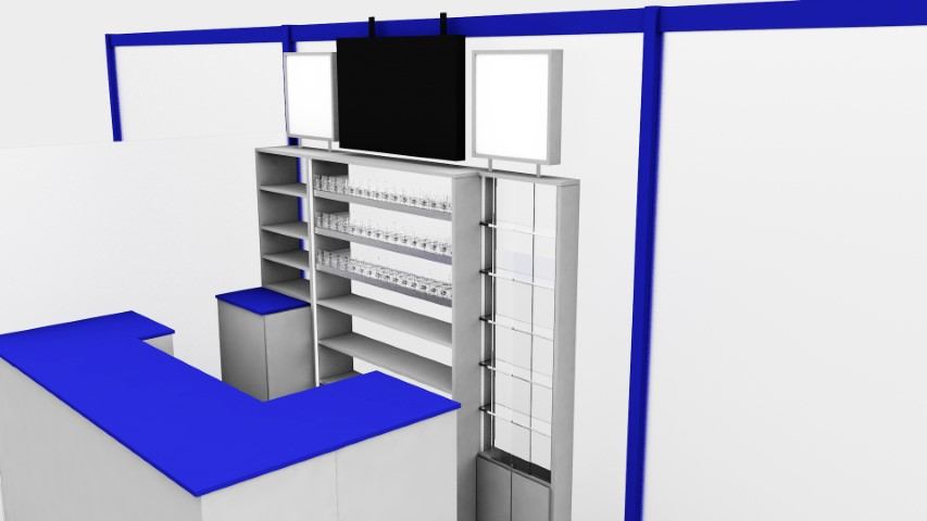 Rotulación: Kiosco Aeropuerto Tenerife Sur — trabajo de Reclamo Design en Tenerife