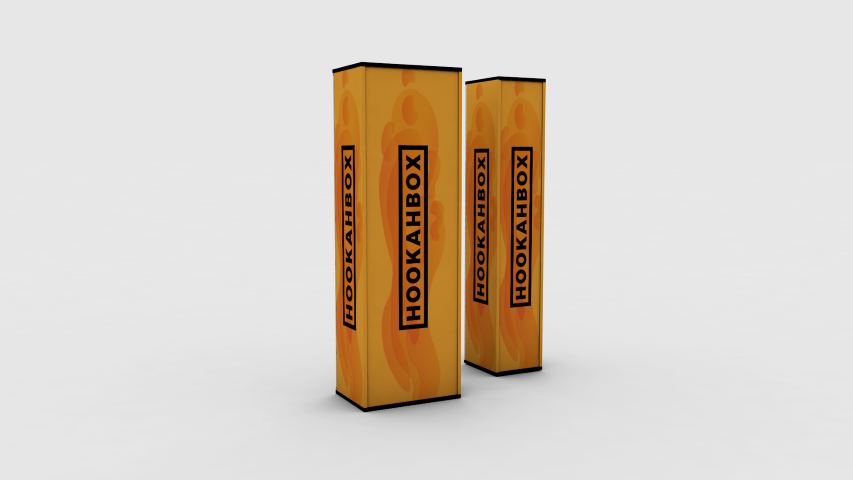 Mueble Hookah Box 3 — mobiliario comercial diseñado y fabricado por Reclamo Design en Tenerife