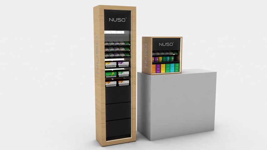 Nuso: mobiliario y displays para puntos de venta — proyecto de Reclamo Design en Canarias