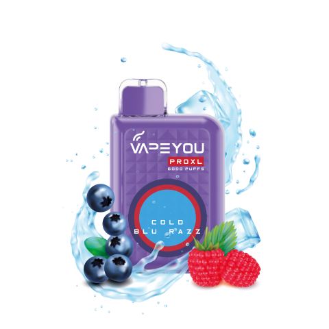 Packaging Cold Blu Razz — packaging diseñado y fabricado por Reclamo Design en Tenerife